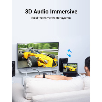 Vention HDMI Extension Cable,Vention High Speed 4K HDMI Extender Cable Male to Female 4K@30Hz Audio Return Compatible with Xbox One S 360, PS4, Apple TV, Blu Ray Player, Wii U etc (1.5m)