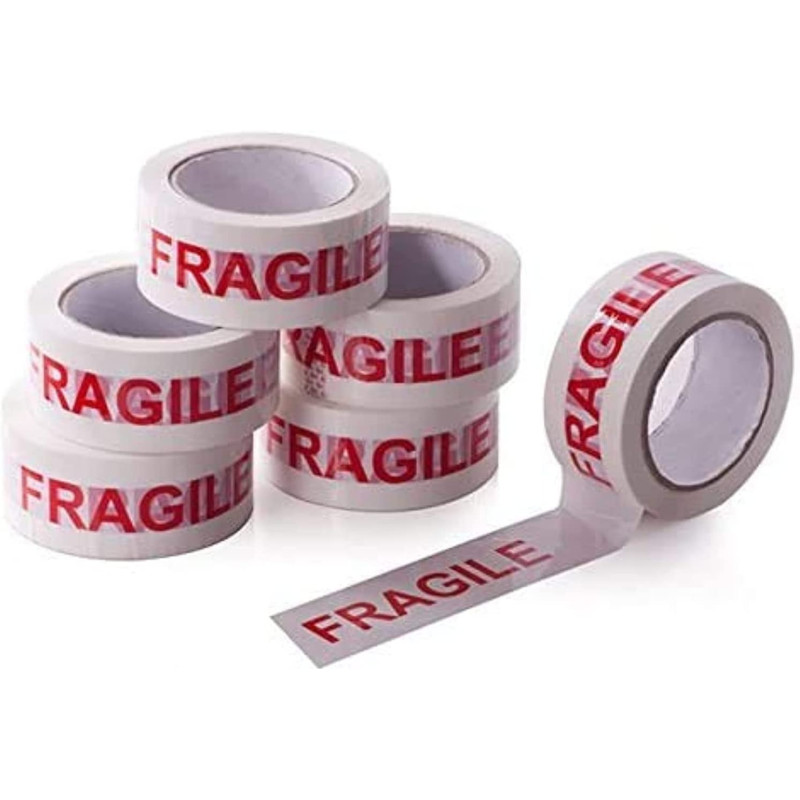 Vira High Performance Packing Tape - Pack of 6 (100 Yard, Fragile)