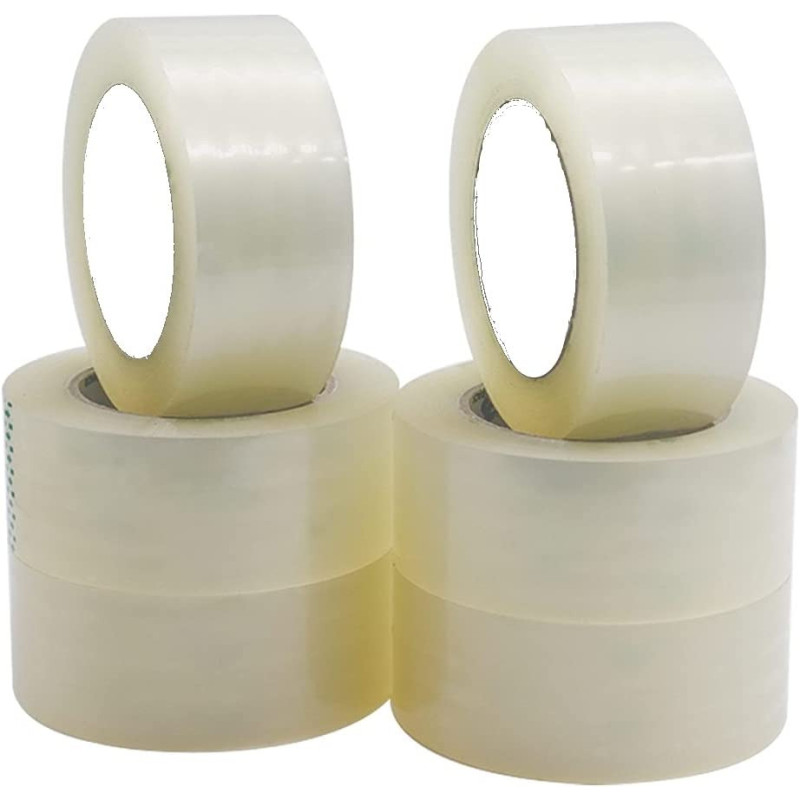 Vira High Performance Packing Tape - Pack of 6 (50 Yard, Clear)