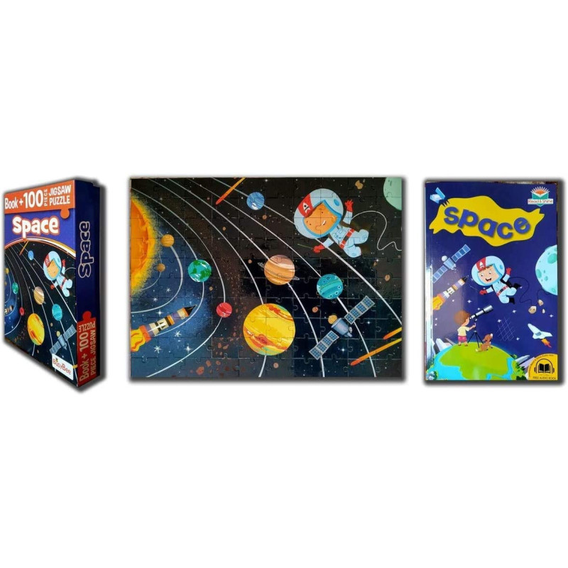 Pegasus Jigsaw Puzzle 100 pieces - SPACEFor Girls, Boys Toddlers and KidsKids Educational Toys