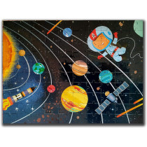 Pegasus Jigsaw Puzzle 100 pieces - SPACEFor Girls, Boys Toddlers and KidsKids Educational Toys