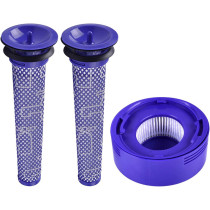 KEEPOW 2 Pre Motor Filters and 1 Post Hepa Filter Replacement for Dyson V7 V8 Cordless Vacuum Replace # Dy-96566101, Dy-96747801