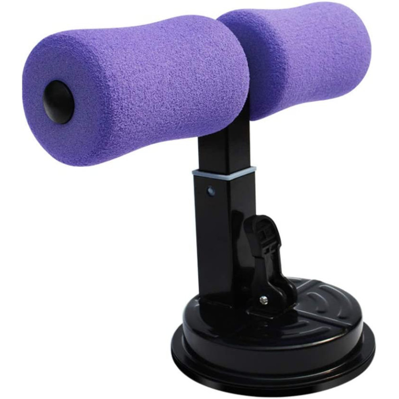 Lixada Women Men Sit-Up Exerciser Thin Body Fat Burning Abdomen Trainer Strong Suction Exercise Fitness Equipment- purple