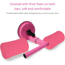 Lixada Women Men Sit-Up Exerciser Thin Body Fat Burning Abdomen Trainer Strong Suction Exercise Fitness Equipment- purple