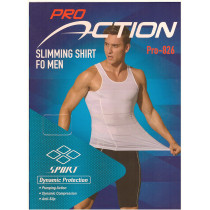 Pro Action Pro Action Slimming Body Shaper Vest Abdomen Slim Shirt Compression Tank Corset Shaper Underwear Shapewear White- XXL