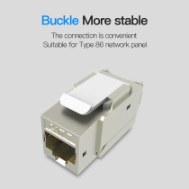 VENTION RJ45 Modular Jack, VENTION Cat7 Cat6 Cat5 RJ45 8P8C Network Keystone Jack RJ45 socket Metal Shell High Shielding Ethernet Modular Jack (Modular Jack, Pack of 5)