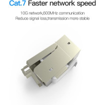 VENTION RJ45 Modular Jack, VENTION Cat7 Cat6 Cat5 RJ45 8P8C Network Keystone Jack RJ45 socket Metal Shell High Shielding Ethernet Modular Jack (Modular Jack, Pack of 5)