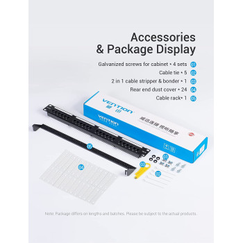 Vention Ethernet Network Accessories (Patch Panel, 1 pcs)