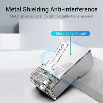 Vention Ethernet Network Accessories RJ45 Modular Plug (Cat.5E FTP, Pack of 100)