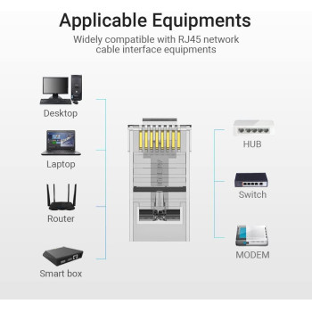 Vention Ethernet Network Accessories RJ45 Modular Plug (Cat.6 UTP, Pack of 10)