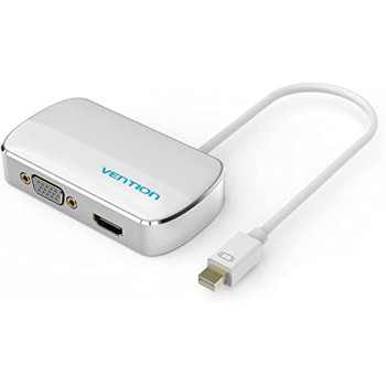 Vention HBBWB 2 in 1 Mini DP DisplayPort To HDMI VGA Adapter Converter Cable for Apple MacBook Air Pro iMac Mac HDTV projector