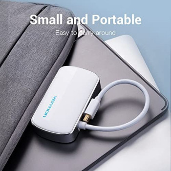 Vention HBBWB 2 in 1 Mini DP DisplayPort To HDMI VGA Adapter Converter Cable for Apple MacBook Air Pro iMac Mac HDTV projector