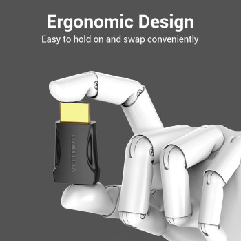 VENTION VENTION HDMI 2.0 Male to Female Adapter 4K@60Hz Gold-plated interface AIMB0-2 (Pack of 2, Straight Head)