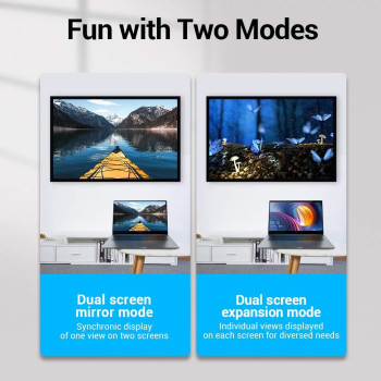 VENTION VENTION HDMI 2.0 Male to Female Adapter 4K@60Hz Gold-plated interface AIMB0-2 (Pack of 2, Straight Head)