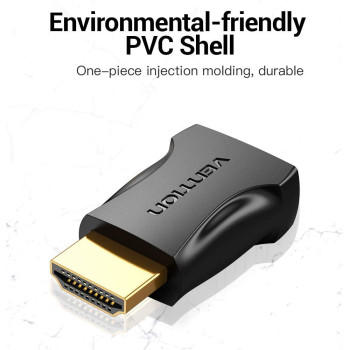VENTION VENTION HDMI 2.0 Male to Female Adapter 4K@60Hz Gold-plated interface AIMB0-2 (Pack of 2, Straight Head)