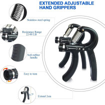 Adjustable Resistance Hand Grip 10-40 Kg - Black