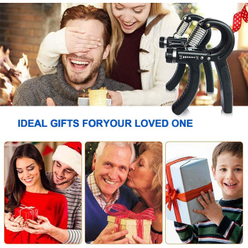 Adjustable Resistance Hand Grip 10-40 Kg - Black