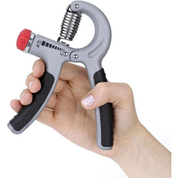 Adjustable Resistance Hand Grip 10-40 Kg, Gray/Black