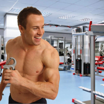 Adjustable Resistance Hand Grip 10-40 Kg, Gray/Black