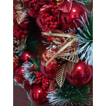 BUY4LESS Christmas Tree Decorations Baubles Party Wedding Ornament Christmas (Design 1, Wreath 40 cm)