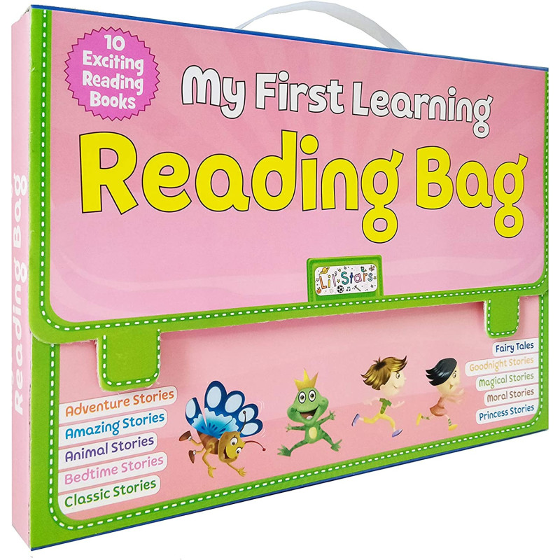 Pegasus kids Early Learning Reading Story Books, 10 Exciting Story Books with bag