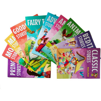 Pegasus kids Early Learning Reading Story Books, 10 Exciting Story Books with bag