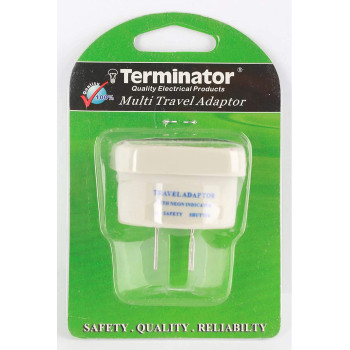Terminator Multi Traveler Adapter With Shutter & Indicator (US to Universal)