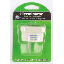 Terminator Multi Traveler Adapter With Shutter & Indicator (US to Universal)