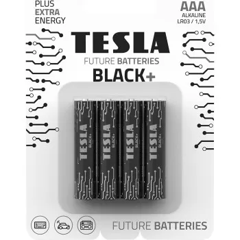 Tesla AAA Battery Black+...