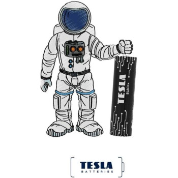 Tesla AAA Battery Black+ Alkaline - Plus Extra Energy Batteries Blister Foil LR03/1.5V Pack of 4