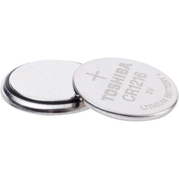 Toshiba CR1216 3V Lithium Coin Cell Battery Pack of 5 batteries Expiry date Nov.2024
