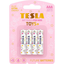 Tesla AAA Battery For Kids girls Toys+ Alkaline - Plus Extra Energy Blister Foil LR03/1.5V Pack of 4