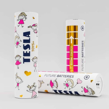 Tesla AAA Battery For Kids girls Toys+ Alkaline - Plus Extra Energy Blister Foil LR03/1.5V Pack of 4