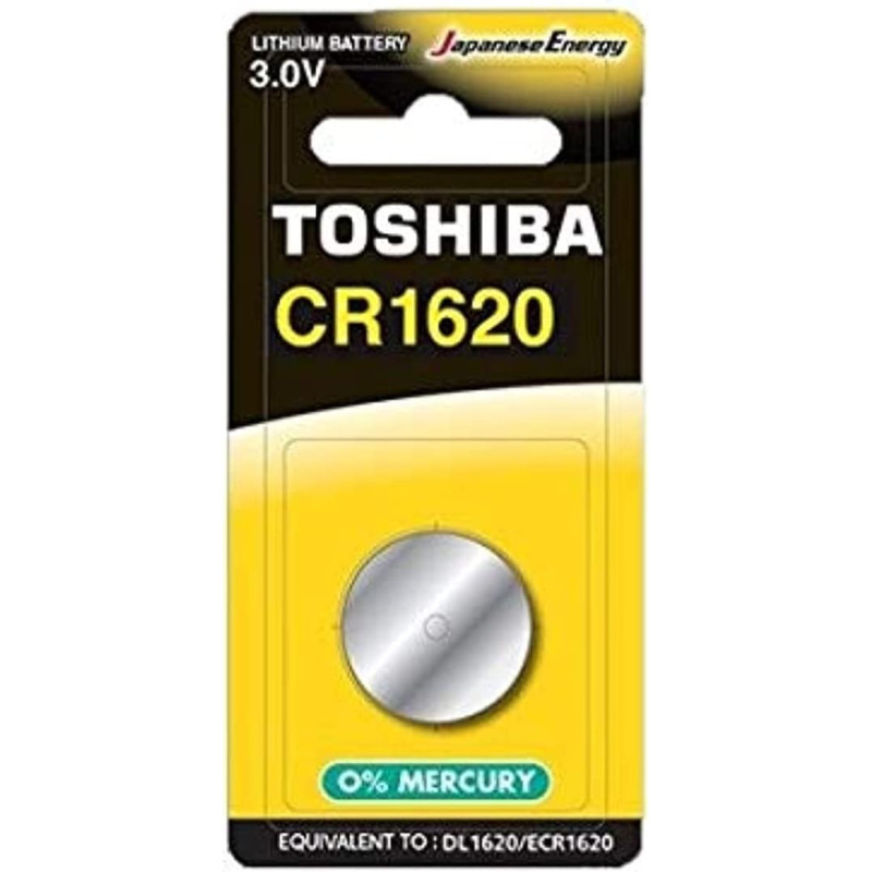 Hula hop Mose Governable TOSHIBA, CR1620 Lithium, Coin Cell Battery 3.0V