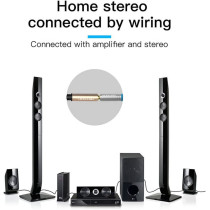Vention 3.5mm Female to Female Stereo Coupler Plug, Vention 3.5mm Female Jack to Female Audio Cable Gold Plated Audio Extension Cable Aux Cable for Computer Mobile Phone PS3 PS4 1ft (0.3M)-Black