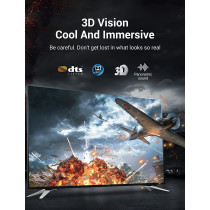 VENTION 8K HDMI Cable, HDMI 2.1 Cable, Ultra High Speed 48Gbps 8K,60Hz 7680P Dolby Vision, Enjoy The HD Vision of The Game, Compatible with PS5,PS4,PS3 (8K HDMI Extension Cable)