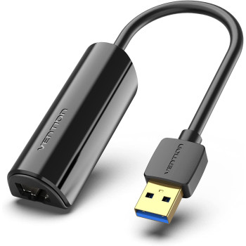 Vention USB Ethernet Adapter,Vention USB 3.0 to 10/100/1000 Gigabit Ethernet LAN Network Adapter Ethernet Compatible for Nintendo Switch MacBook, Surface Pro, Notebook PC Black. 