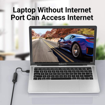 Vention USB Ethernet Adapter,Vention USB 3.0 to 10/100/1000 Gigabit Ethernet LAN Network Adapter Ethernet Compatible for Nintendo Switch MacBook, Surface Pro, Notebook PC Black. 