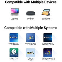 Vention USB Ethernet Adapter,Vention USB 3.0 to 10/100/1000 Gigabit Ethernet LAN Network Adapter Ethernet Compatible for Nintendo Switch MacBook, Surface Pro, Notebook PC Black. 