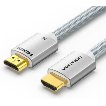 VENTION 8K HDMI Cable, HDMI 2.1 Cable, Ultra High Speed 48Gbps 8K,60Hz 7680P Dolby Vision, Enjoy The HD Vision of The Game, Compatible with PS5,PS4,PS3 (8K Silver)