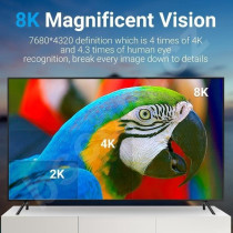 VENTION 8K HDMI Cable, HDMI 2.1 Cable, Ultra High Speed 48Gbps 8K,60Hz 7680P Dolby Vision, Enjoy The HD Vision of The Game, Compatible with PS5,PS4,PS3 (8K Silver)