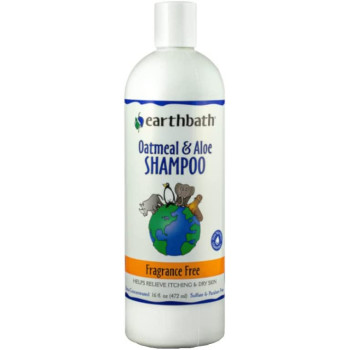 Earthbath Natural Oatmeal And Aloe Shampoo Fragrance Free 16Oz