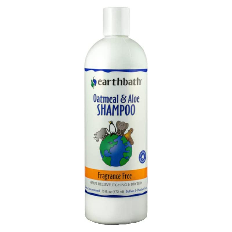 Earthbath Natural Oatmeal And Aloe Shampoo Fragrance Free 16Oz