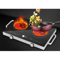 Afra AF-3000ICBK Japan Infrared Cooktop (Double), 3000W, LED Display, Child Lock, Crystal Plate, Stainless Steel Body, G-Mark, ESMA, RoHS, And CB Certified, 2 Years Warranty.