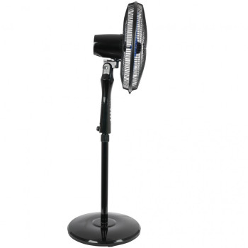 AFRA Japan Electric Stand Fan, AF-1660BKR, 60W, Adjustable Height, 5 Blades, Includes Remote Control, Black, G-Mark, ESMA, RoHS, And CB Certified, 2 Years Warranty