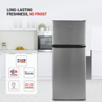 AFRA Japan Refrigerator, Double Door, Vertical, 340L Capacity, No Frost, Reversible Doors, Electronic Control, Child Lock, G-MARK, ESMA, ROHS, 2 years Warranty