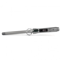AFRA Japan Hair Curler, AF-360HCGY, PTC Heating Element, LCD Display, 360-Degree Power Cord, Ceramic Coat Barrel, Adjustable Temperature, Cool Safety Tip