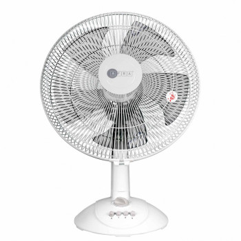 AFRA Japan AF-1645WT Electric Table Fan, 45W, White, G-Mark, ESMA, RoHS, And CB Certified, 2 Years Warranty