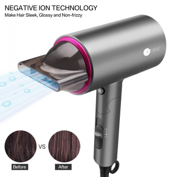 AFRA Japan Hair Dryer, AF-1400HDPG, 1400W, DC Motor, Cool Shot Function, Concentrator, Ionic Function, Multiple Temperature Settings