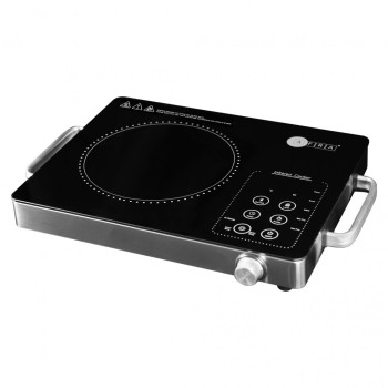 Afra Japan Infrared Cooktop (Single), 2000W, LED Display, Hot Pot Settings, Child Lock, Crystal Plate, Stainless Steel Body, G-Mark, ESMA, RoHS, And CB Certified, 2 Years Warranty.